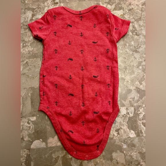 Carter’s red anchor/whale onesie - 6 months - Picture 3 of 3